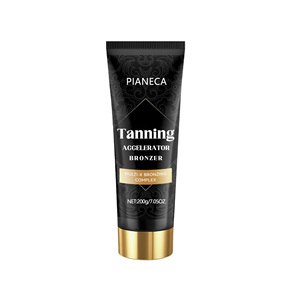 Private Label <strong>Sunbed</strong> Skin Care Body and Face Bronzer Tanning Lotion Accelerator <strong>Tube</strong> 200ml Outdoor Extreme Tanning Cream - Product Image 1
