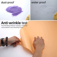 YINGZHI 150*200CM Papan Latar Belakang Fotografi Tahan Air PVC Vinyl Morandi Studio Backdrop Dapat Digunakan Kembali Warna Terang 3 Warna