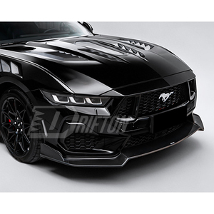 Lèvre avant en fibre de carbone style Drifton CMST V1, tissage 3K/6K/12K, finitions brillantes/mates avec protection UV pour Ford Mustang Gen7 S650 - Product Image 3