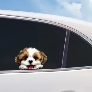 Đề can xe hơi chủ đề động vật đề can chó con hai mặt chống nước tự dính cho cửa sổ xe hơi đề can chó hoạt hình - Product Image 3