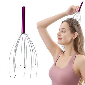 Masajeador de Cabeza de Metal con Forma de Araña, de Plástico y Acero Inoxidable, para Relajación - Product Image 1
