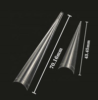 Pointes d'ongles Stiletto XXL extrêmement pointues en ABS, 500 pièces/sac