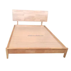 Floating Bed Frame Wooden Tatami Twin Queen King Size Japanese Low Platform Bedroom Furniture