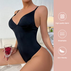 Oucheng Hot Sale Women Plus Size Full Body Shaper Shoulder Strap Tummy Control <strong>Underwear</strong> <strong>Waist</strong> Trainer Thong Shapewear Bodysuit - Product Image 2