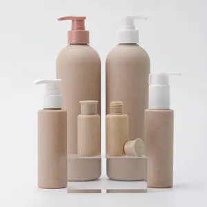 Botol Kosmetik Pcr Jerami Gandum Mudah Terurai Botol 100Ml Bio Mudah Terurai dengan Jumlah Pesanan MINIMAL Rendah