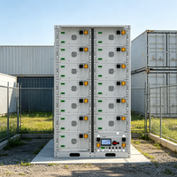 Armoire de stockage d'énergie à refroidissement liquide LiFePO4 261 kWh 125 kW avec BMS intelligent, pour la réduction des pics de consommation, compatible micro-réseau On/Off Grid, garantie 10 ans