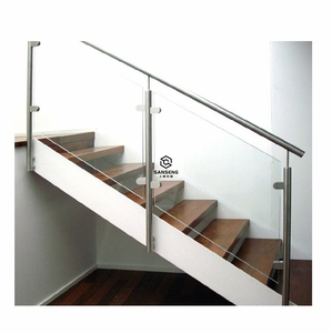 Balustrades de <span class=keywords><strong>terrasse</strong></span> et de balcon DIY économiques en laiton, acier inoxydable et verre, avec design moderne et résistance à la rouille - Product Image 4
