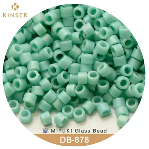 Miçangas de sementes originais 11/0, delica miyuki beads miyuki delica contas de 1.6mm [14 cores opacas ab 1 ]10g pacote