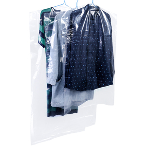 Plastic Customized LDPE Clear Transparent Laundry Dry Cleaning Garment Bag On Roll