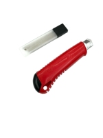 Couteau utilitaire GK-H010 à lame en acier de 18 mm, couteau à découper, extensible pour couper les tapis et le plastique