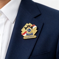 Pin de Esmalte Duro Personalizado Directo de Fábrica, Chapado en Oro, Forma Personalizada para Recuerdo de Club, Pin Metálico Personalizado de Alta Calidad