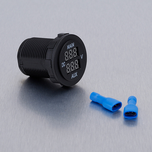 Buena calidad buena calidad <span class=keywords><strong>Digital</strong></span> 12V Marine Volt Meter DC Auto Car Dashboard Car Volt Meter Dual Screen LED Color opcional - Product Image 6