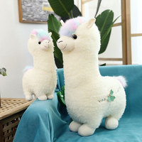 Boneka Alpaca Fantasi Lucu Bahan Ramah Kulit Berkualitas Tinggi Grosir Pabrik Isi Kapas PP Mainan Plush Pilihan Ukuran Beragam