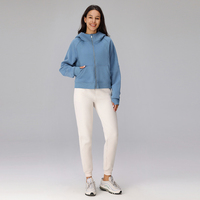 Haute qualité femmes automne fermeture éclair à capuche veste pantalons de survêtement deux pièces ensemble Logo personnalisé Jogging survêtements 2 pièces ensemble femmes hiver