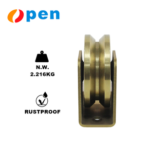 Ruedas de aleación de aluminio con ranura V/Y/U, diseño moderno, puerta corredera y persiana enrollable, ruedas de acero para cercas, puertas correderas - Product Image 4
