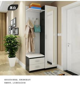 Armoire à chaussures murale moderne en bois, étagère à chaussures verticale avec miroir de <span class=keywords><strong>dressing</strong></span> pour meubles de salon - Product Image 6