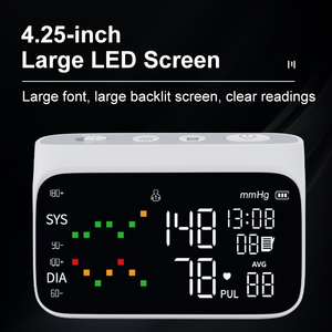 맞춤형 전자동 팔 혈압계 OEM 혈압계 대형 LED 화면 진동식 - Product Image 5