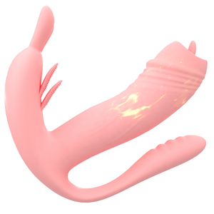 Consolador vibrador 3 en 1 y enchufe anal, Juguetes sexuales, aplicación y modos de vibrador de Control remoto, vibrador de bragas portátil - Product Image 1