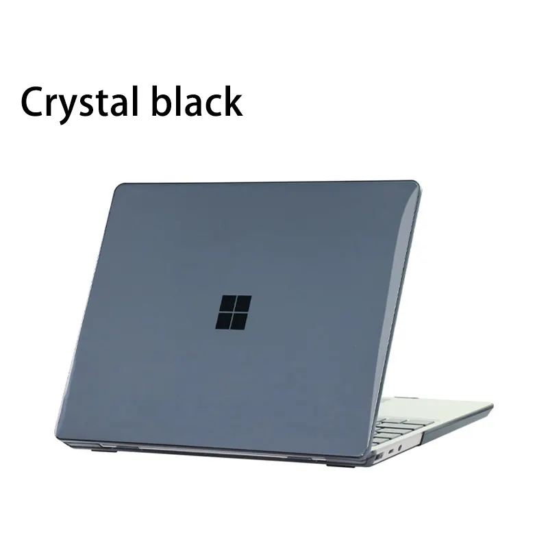 Super Shell Case for Surface Laptop 3 4 5 Full Cover Protector Black Clear Color