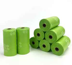 Venta caliente de alta calidad logotipo personalizado impreso biodegradable perrito bolsas de basura ecológicas bolsas de caca de perro al por mayor perro de plástico - Product Image 4