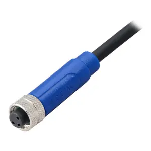 Signal Connectors M8 3 Pin 4 Pin A-Coding Male Or Female IP67 IP68 Waterproof PVC/PUR Cable With Shield Customizable Connectors