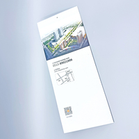 Guide du marché des matériaux de construction sur mesure Impression manuelle avec codes QR interactifs Cartes de sol Profils des vendeurs-Papier carton fabriqué