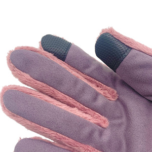 Trẻ em Thỏ lông găng tay 3m <span class=keywords><strong>thinsulate</strong></span> lót Găng tay len ấm Mitten - Product Image 3