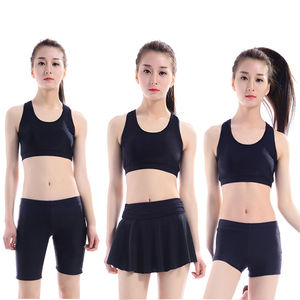 Traje de baño de dos piezas para mujer, estilo falda, pantalones cortos de baño con almohadillas para sujetador, chaleco deportivo, ropa deportiva MLXLXXL3XL4XL - Product Image 1