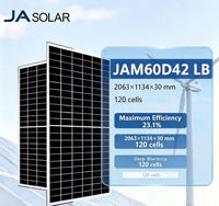 Modul Surya JA Solar 540W JAM60D42 LB N-Type TOPCon DeepBlue 4.0 Pro Bifacial Double Glass 120-Cell untuk Penggunaan Rumah Tangga