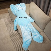 Ours en peluche long et moelleux, hauteur 60cm-200cm, rembourrage en coton PP, design semi-finis pour câlins, sac en filet inclus