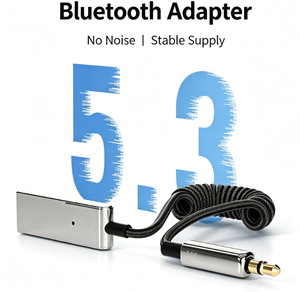 Adattatore <span class=keywords><strong>Bluetooth</strong></span> <span class=keywords><strong>AUX</strong></span> per <span class=keywords><strong>Auto</strong></span>, Ricevitore Audio Wireless da 3,5mm Alimentato via USB con Riconnessione Automatica e Cancellazione del Rumore per lo Streaming Musicale - Product Image 5