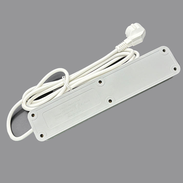 VNX 16A European UK Standard Triple Outlet Power Strip Industrial High Safety Plastic EU Plug Adapter Extension Socketfor Home
