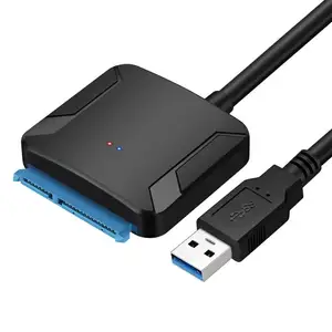 גבוהה תאימות USB 3.0 כדי SATA III 7 + 15 פין USB כדי Sata מתאם כבל תמיכה 2.5/3. SATA HDD/ SSDZ