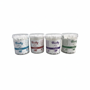 Biolly 100 Hisopos de Algodón - Fórmula Suave de Primera Calidad, Seguros para el Cuidado del Oído - Product Image 2