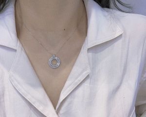 Bijoux fins Xinfly, or 18 carats Au750, diamant naturel 0,6 ct, pendentif anneau circulaire, vente flash - Product Image 5