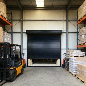 Porte de garage à enroulement magnétique en aluminium automatique, anti-vol, coupe-vent, design moderne, noir, vertical - Product Image 4