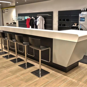 Lounge <span class=keywords><strong>Bar</strong></span> personalizzato Corian Solid Surface personale bancone <span class=keywords><strong>Bar</strong></span> casa seminterrato bancone <span class=keywords><strong>Bar</strong></span> - Product Image 4