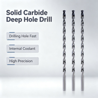 Brocas de Carburo de Tungsteno CNC de Alto Rendimiento para Perforaciones Profundas con Función de Enfriamiento Interno