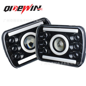 ไฟหน้า LED ทรงสี่เหลี่ยมขนาด 7 นิ้ว ยี่ห้อ Qidewin รุ่น H สำหรับรถจี๊ปแรงเลอร์ 12V ใช้ได้กับรถทั่วไป - Product Image 4