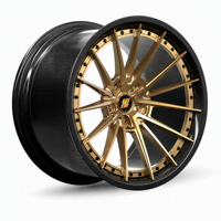 Jantes SRD 2 pièces à profil profond concave 18 19 20 21 22 24 pouces 5x120 5x112 5x114.3 en alliage de fibre de carbone forgé pour voitures de course sportives