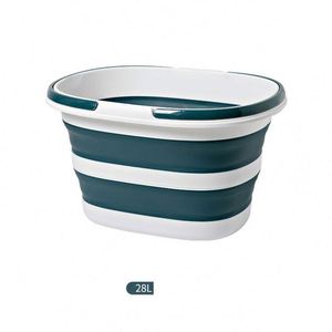 Portable Storage Bucket Folding Bucket Outdoor Camping Picnic Car Carrying Home Wall Mounted Bathroom Laundry <b>Basket</b> - Product Image 5