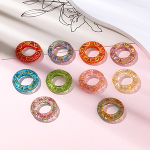 Anneau de sécurité en verre translucide pour bijoux DIY, accessoires pour bracelet, pendentif, chaîne de téléphone portable, cadeau unisexe, origine Yiwu - Product Image 4