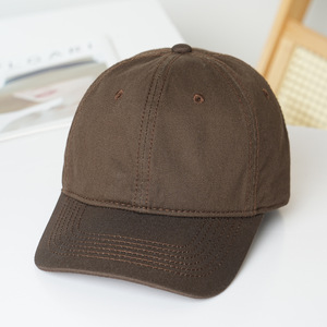 Năm-mảnh màu Rắn Đồng bằng mũ bóng chày Unisex giản dị bông Sun hat cong vành thời trang 5-panel cho ngoài trời Mặt Trời - Product Image 6