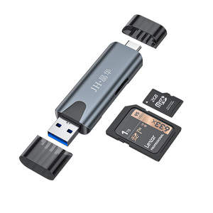 USB3.0 + タイプCカードリーダー<span class=keywords><strong>2</strong></span>-in-1カメラSDカード携帯電話TFメモリカードコンピュータ用高速コンバータ - Product Image 1