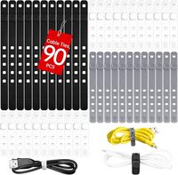 90 attaches de câble en silicone - Taille personnalisée OEM/ODM Marque fabriquée en Chine
