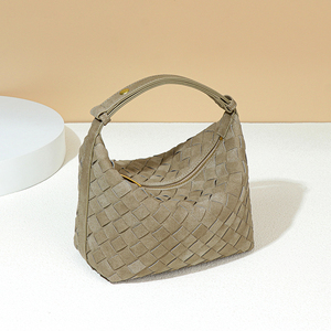 Của Phụ nữ túi xách bán buôn thời trang của phụ nữ túi xách tay handmade dệt Frosted Chất liệu dệt túi tiện dụng ăn trưa hộp dệt kim Túi - Product Image 5