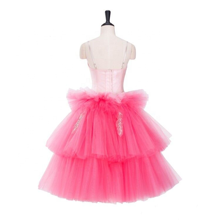 Professional Pink Ballet Tutu Dress for Girls - Three Layer Lace Skirt,  Embroidered Chiffon, Perfect for Dance and Performance