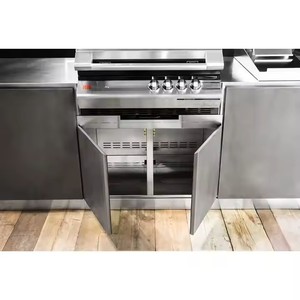 Maxnice <span class=keywords><strong>Armoire</strong></span> de cuisine extérieure en acier inoxydable 304 avec dessus en marbre Usine personnalisée certifiée CE - Product Image 6