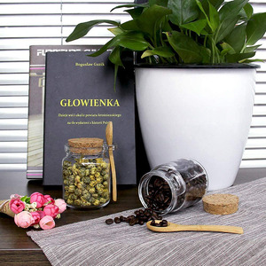 Petits bocaux de rangement en verre de 10oz avec couvercles en liège et cuillères pour garde-manger, salle de bain, épices, Mousse de <span class=keywords><strong>miel</strong></span>, bonbons, fabrication de bougies - Product Image 5