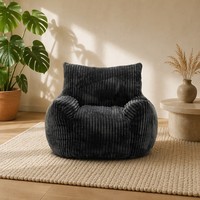 Fauteuil Poire Minimaliste en Velours VERNSSY, Chaise Longue Confortable à Compression, Couleur Personnalisable, Douceur et Confort, Garantie 2 Ans